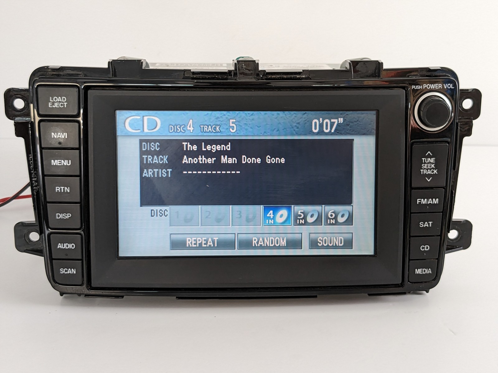 2007-2009 Mazda CX9 CX-9 RADIO NAVIGATION Screen Display TD14 66 DV0A