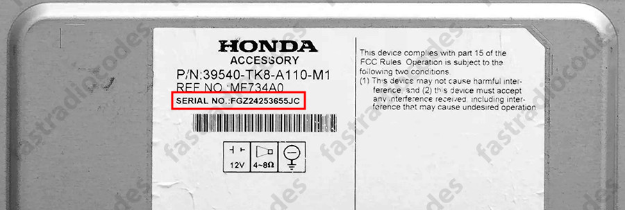 ✅HONDA FIT CAR RADIO NAVI ANTI-THEFT UNLOCKING PIN CODE FAST & RELIABLE✅