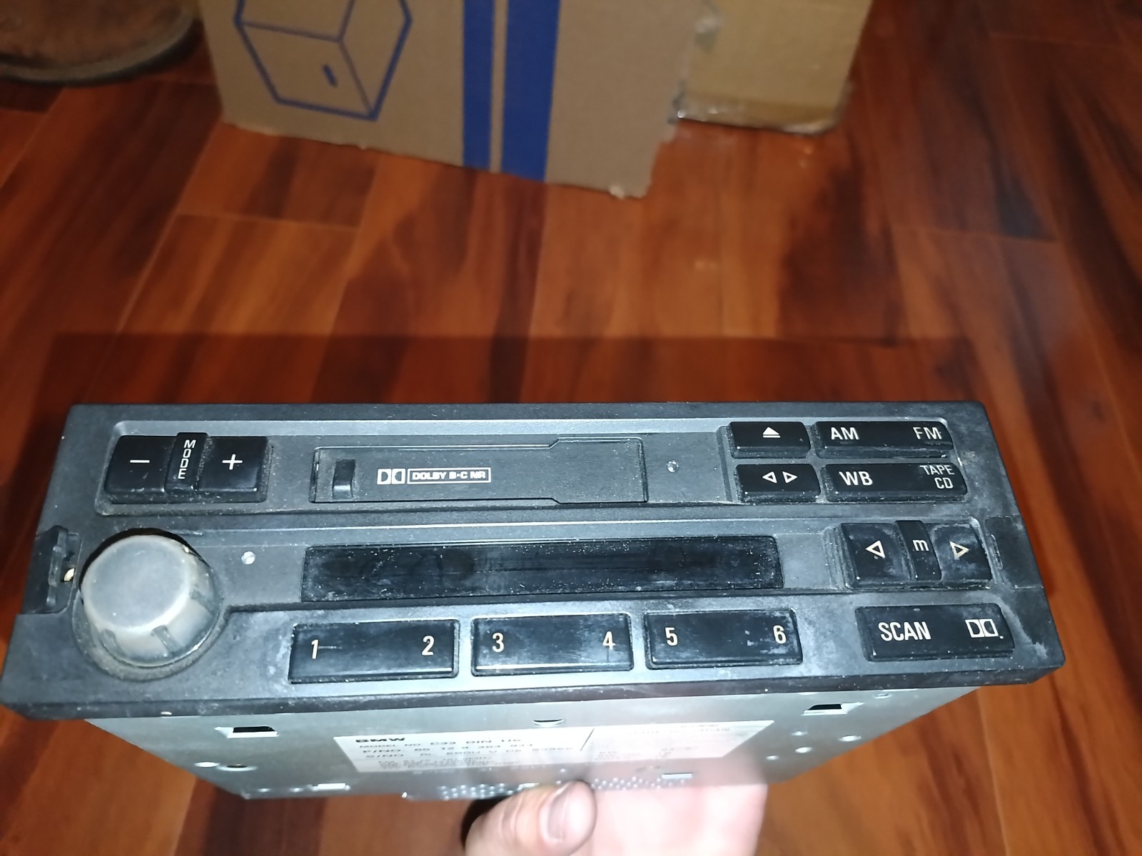 ALPINE BMW RADIO STEREO CASSETTE Bluetooth c33 din us 65128380233 Works, No Code