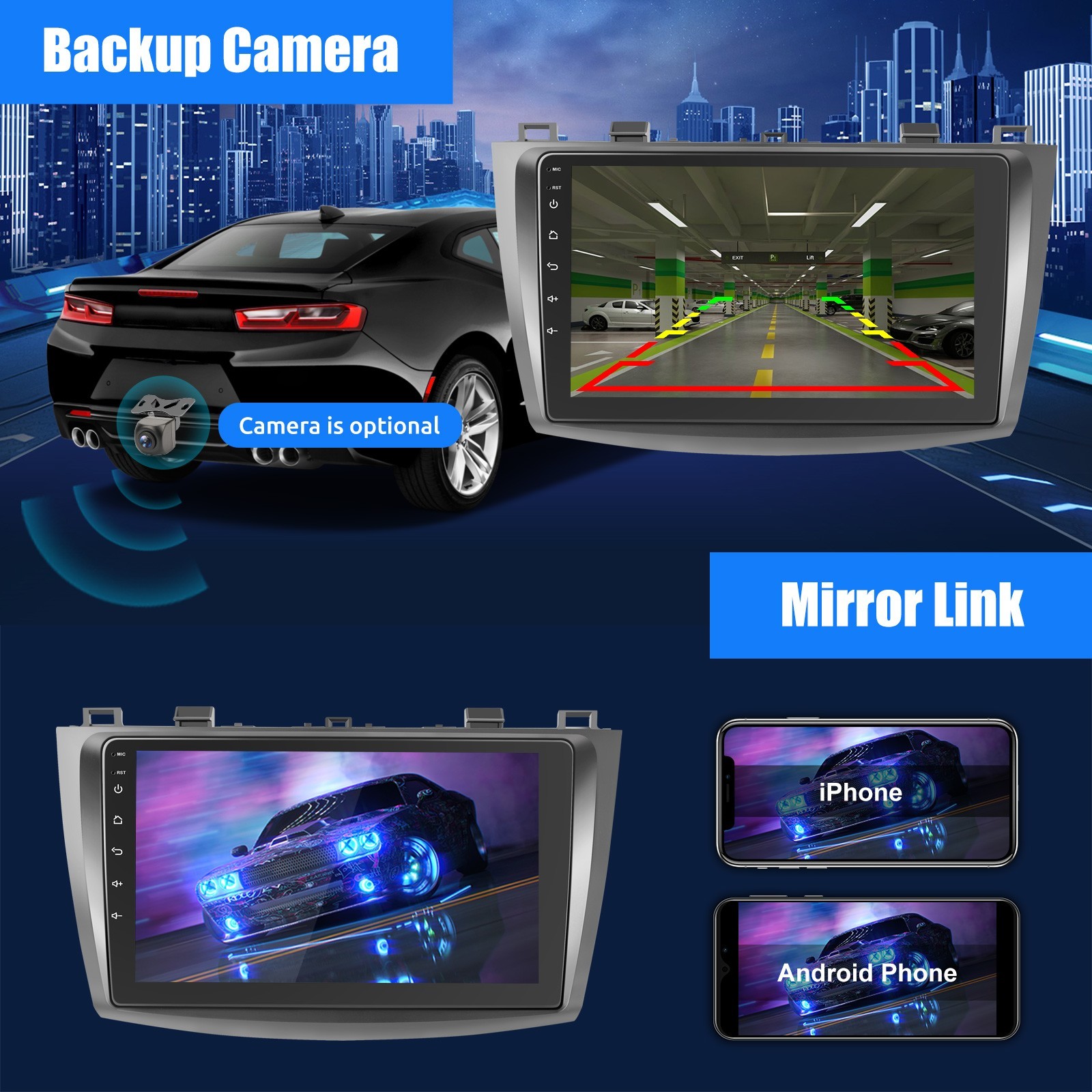 2+32GB For Mazda 3 2010-2013 Android 15 Car Stereo Radio GPS Navi CarPlay BT FM