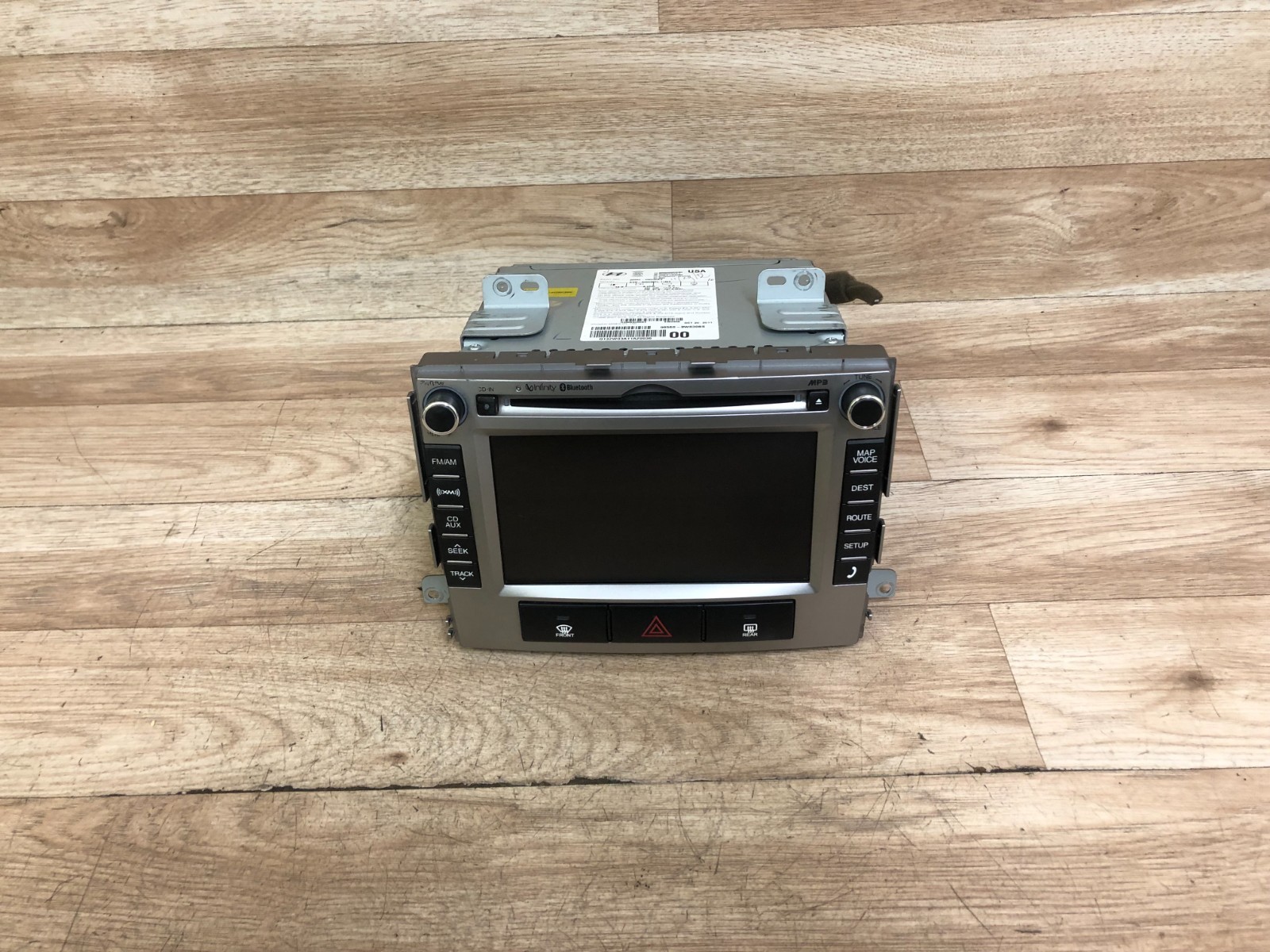 HYUNDAI SANTA FE OEM FRONT RADIO NAVIGATION SCREEN MAP MONITOR CD PLAYER 11-12 2