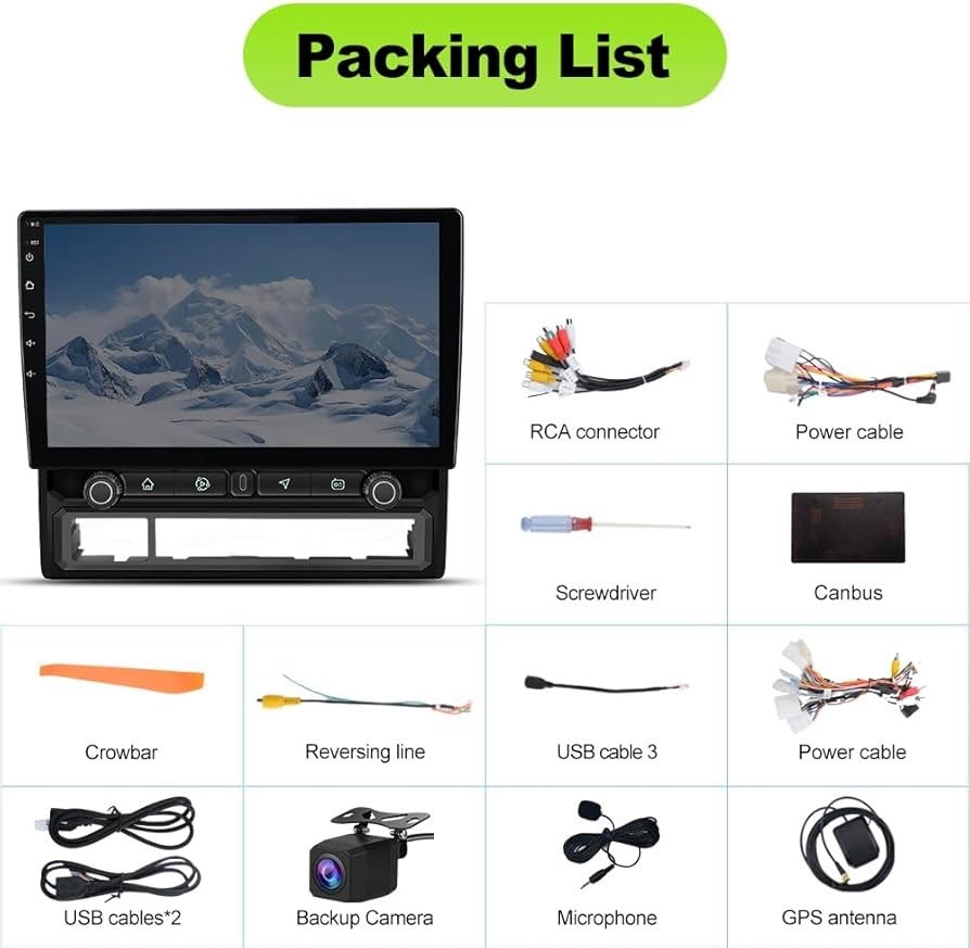 Car Radio for Toyota Tacoma 2005-2015 (4GB RAM+64GB ROM) 10.1 inch IPS Touch