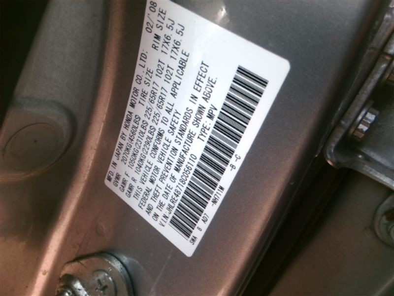 Audio Equipment Radio AM-FM-6CD With Satellite Radio Fits 08-09 CR-V 821281