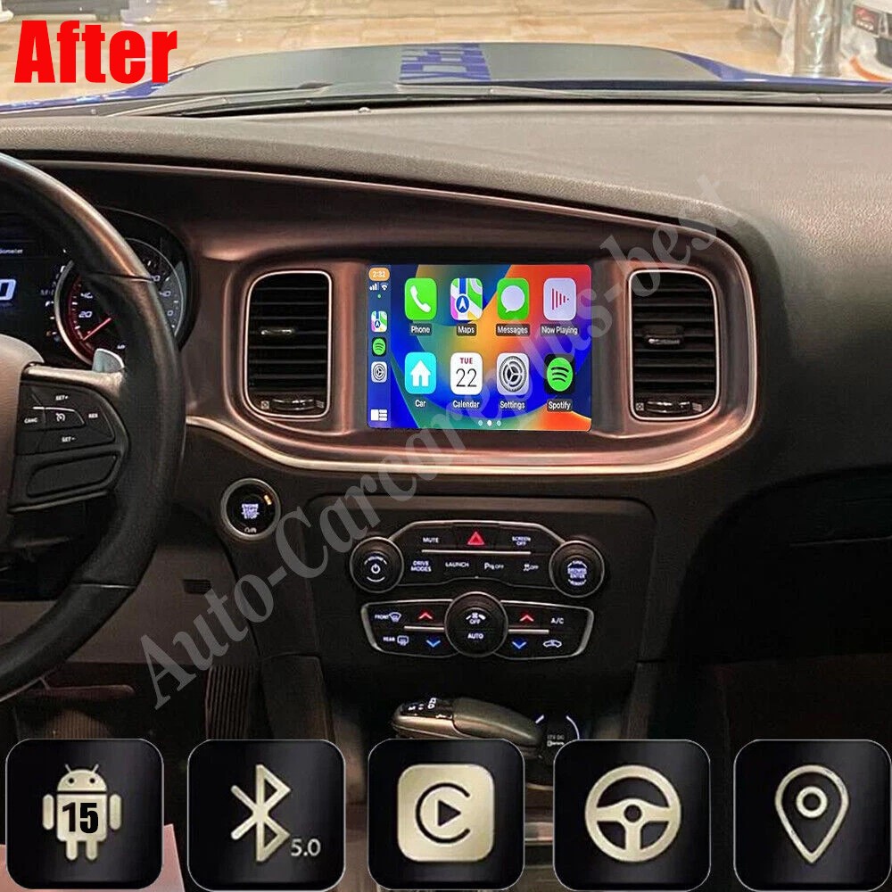 For 2015-2021 Dodge Charger Challenger 8.4″ Andorid 14 Carplay Radio GPS WIFI