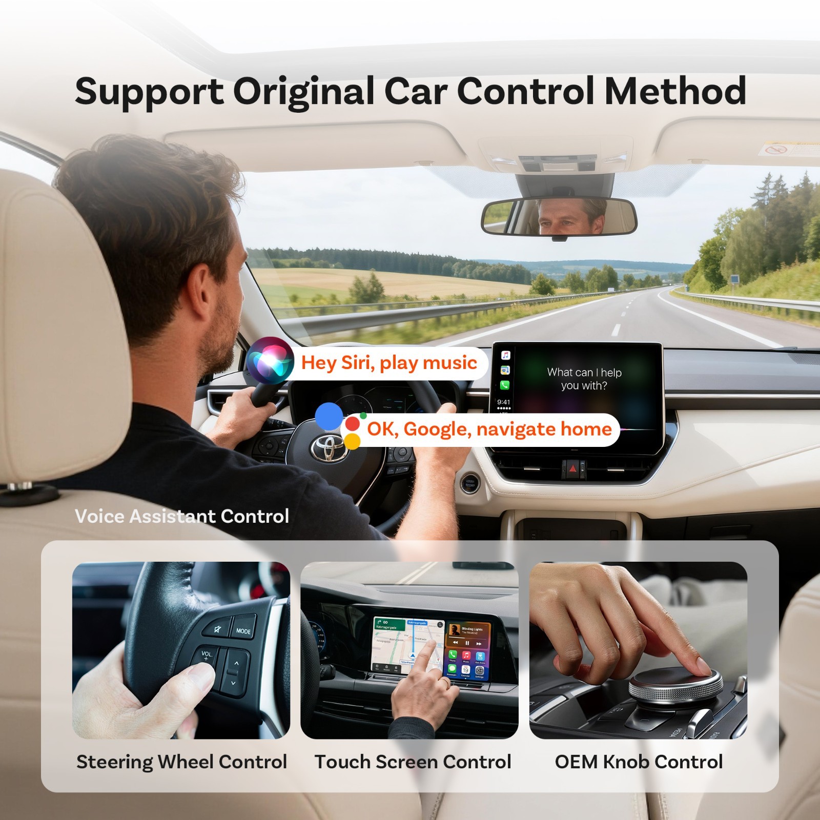 GetPairr Wireless CarPlay Android Auto Adapter Plug Play OTA Fast Connect
