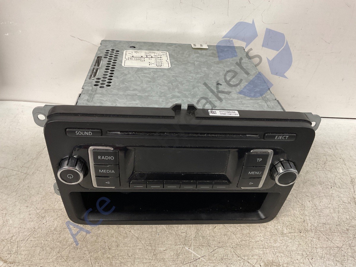VW Caddy 2K Facelift 10-15 Stereo Radio CD Player No Code 5K0035156A