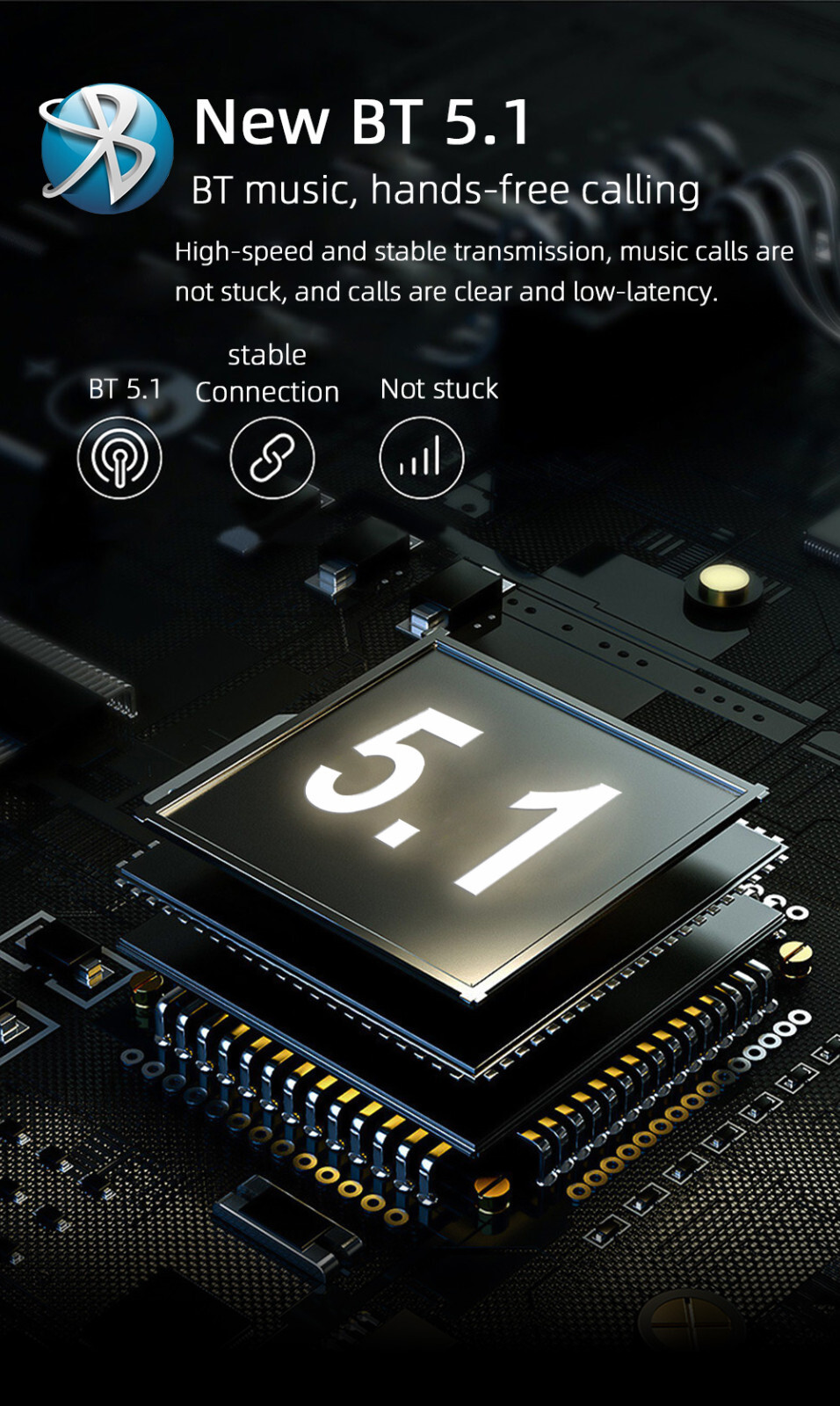 Stereo Car Radio Bluetooth 5in MP5 Carplay Player For Android Auto In Head Units
