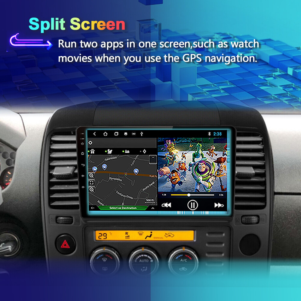 For Nissan Navara 2006-2012 Car Stereo Radio Android Auto Carplay GPS Navi 2+32G