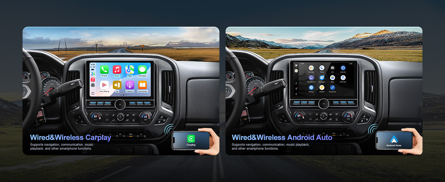 Car Stereo for Chevy Silverado/GMC Sierra 2014-2018 Android 10″ Touchscreen 2+64