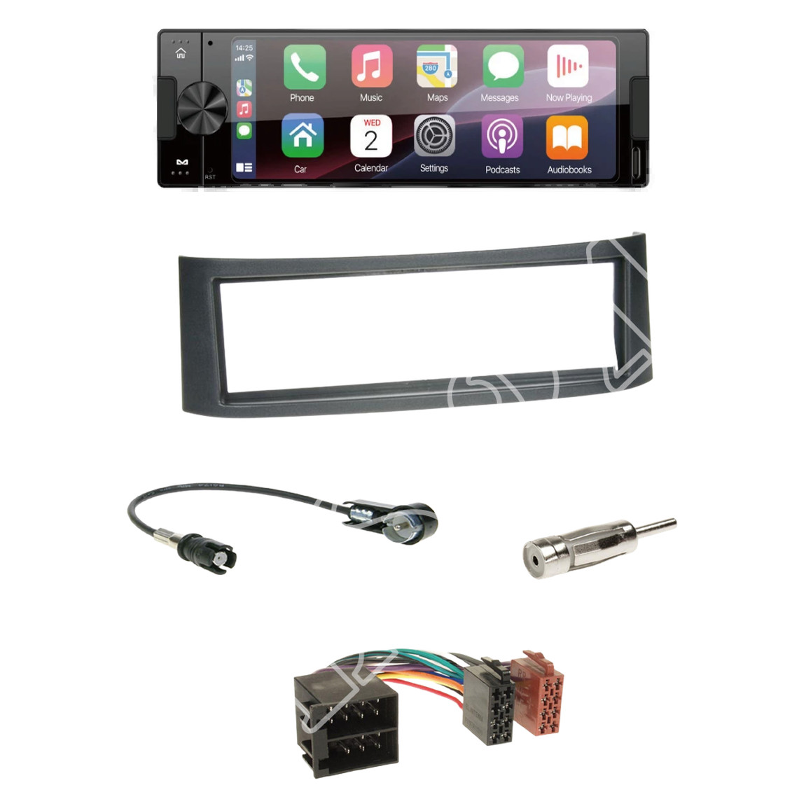 Ampire CPR60 Radio DAB + with installation kit for Smart Roadster (BR452) from 2003