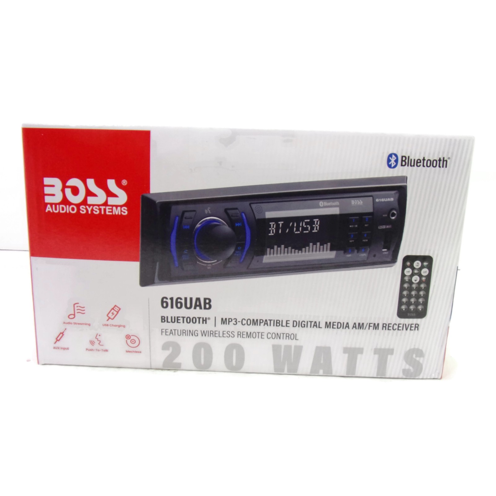 Boss Audio System 616UAB Car Stereo w/ Bluetooth Single DIN MP3 Touchscreen NIB