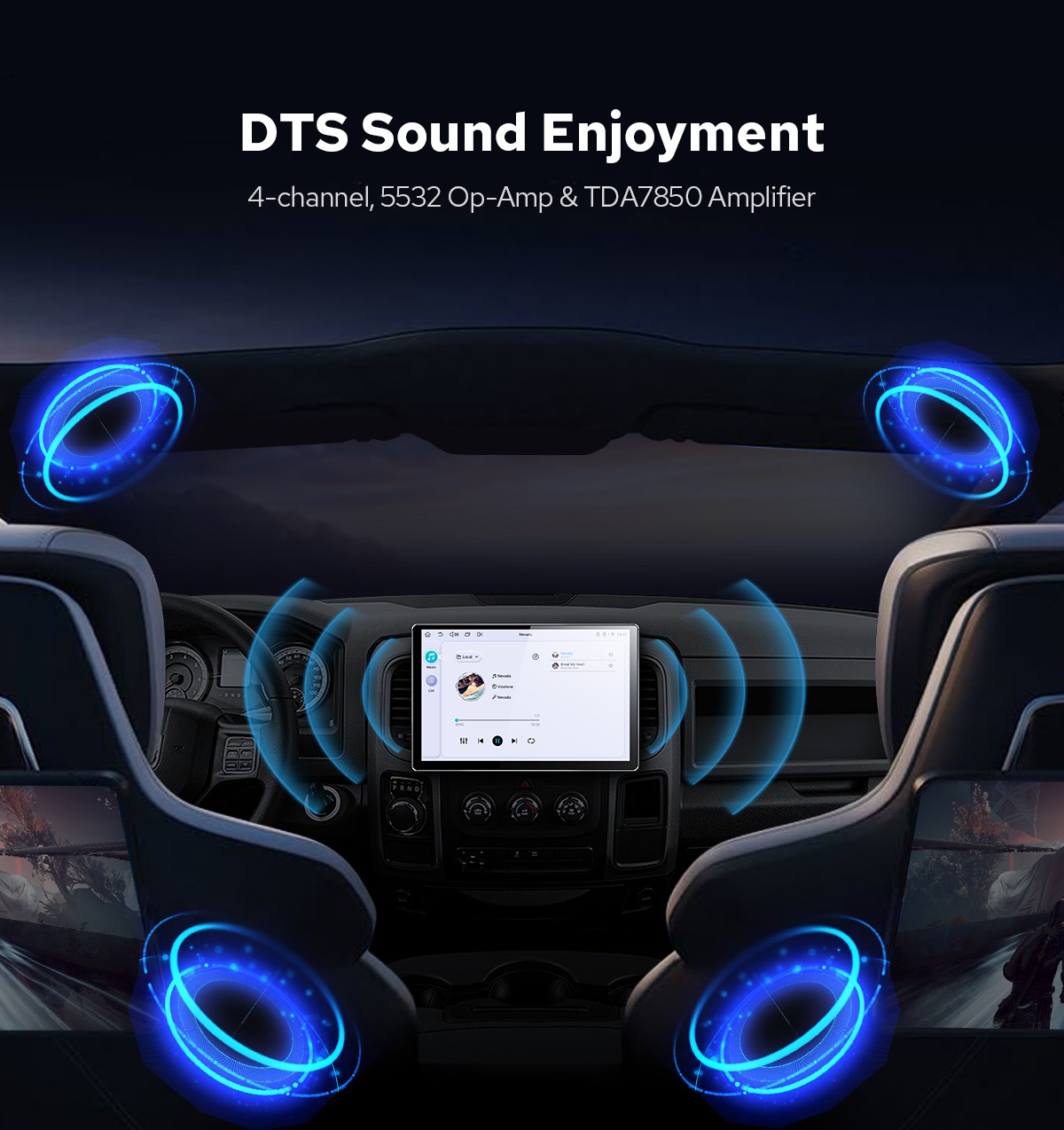 12.95″ QLED Car Stereo 12GB RAM 256GB ROM Android In-Dash Navigation HDMI Input