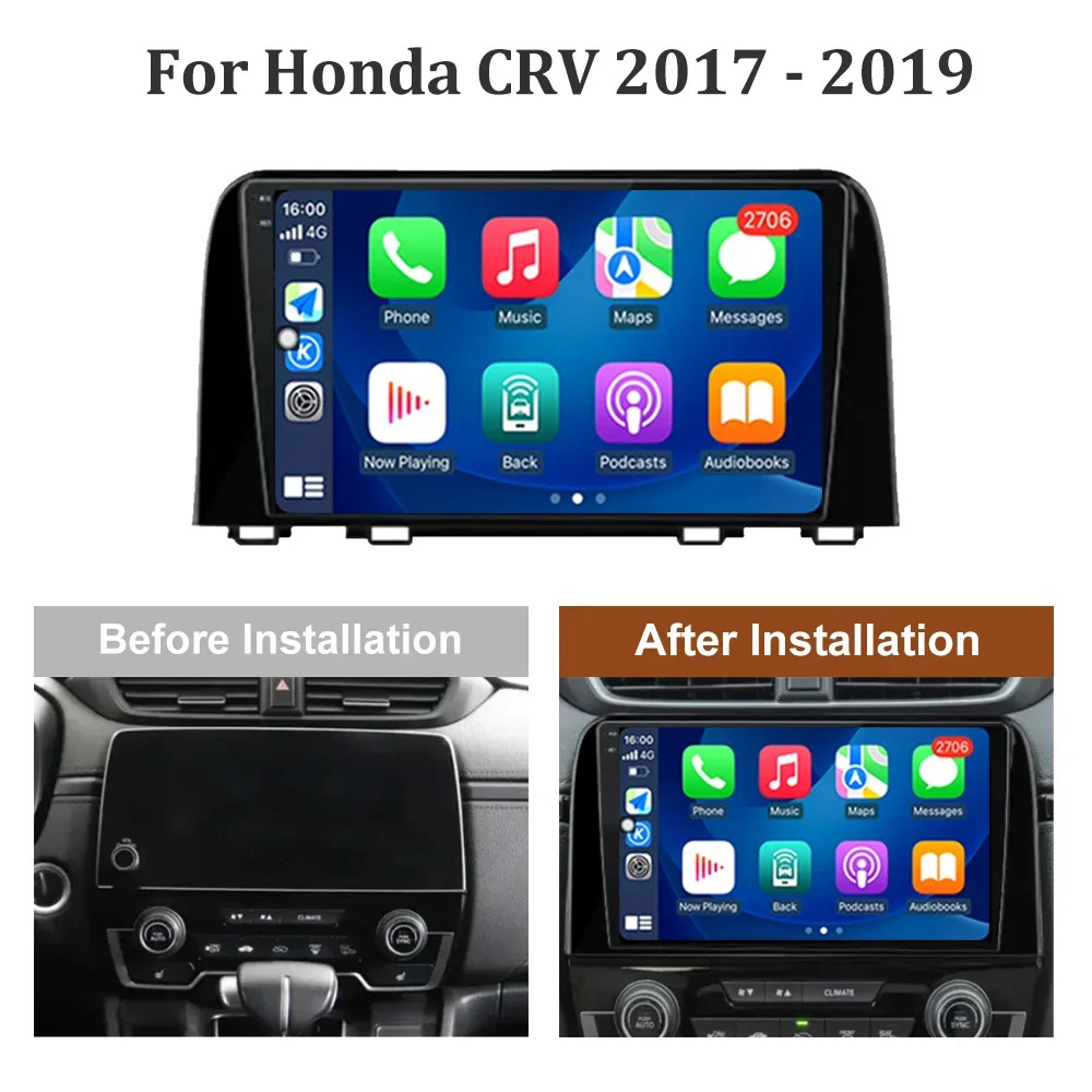 6G+128GB Wireless CarPlay Android 13 Car Stereo Radio For Honda CR-V CRV 2017-21