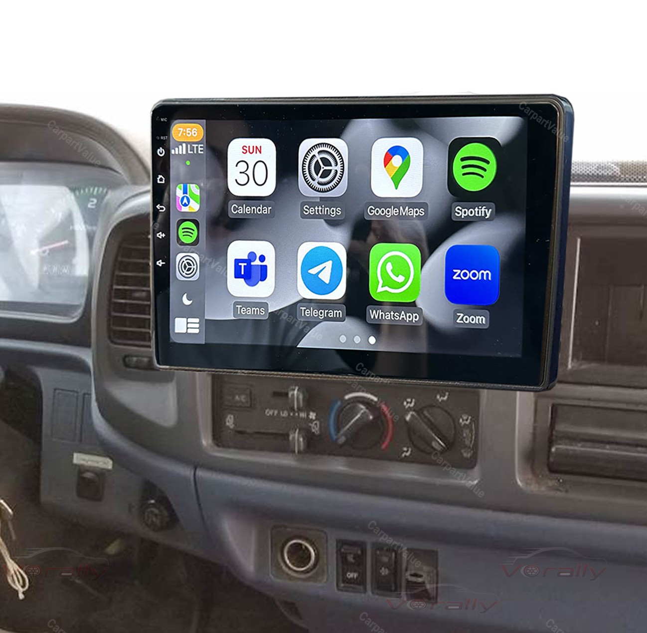 for 05-20 Hino 165 268 308 338 Radio Apple CarPlay Android Auto; Android 15 Navi