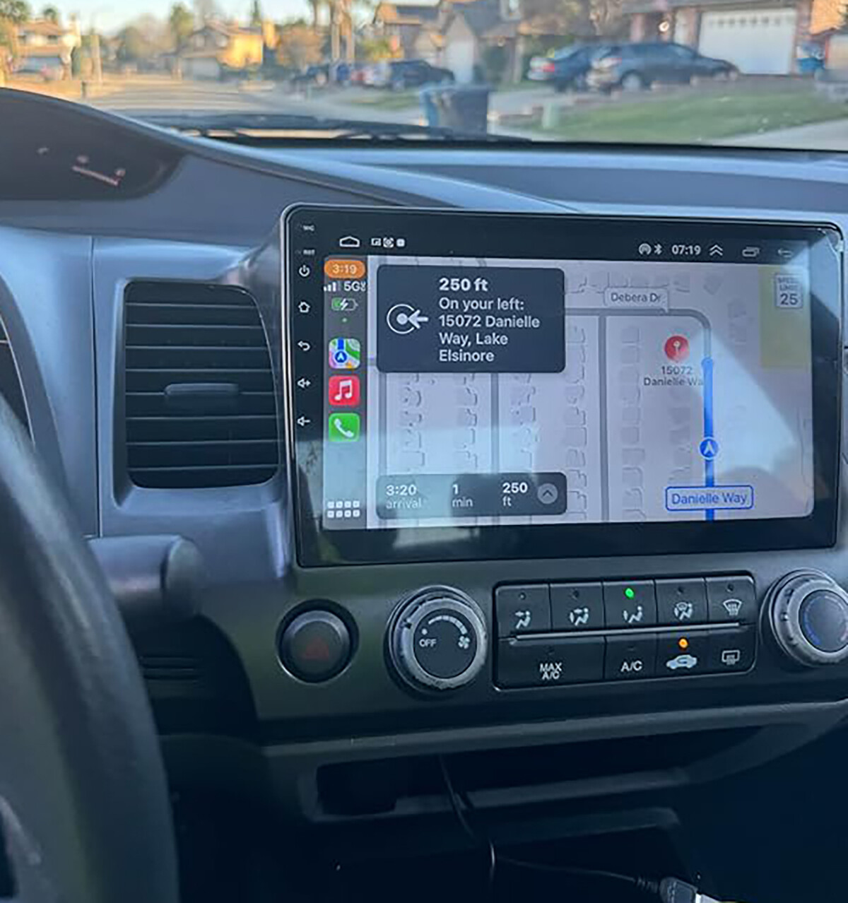 Apple Carplay For Honda Civic 2006-2011 Car Stereo Radio Android 12 OS GPS Navi
