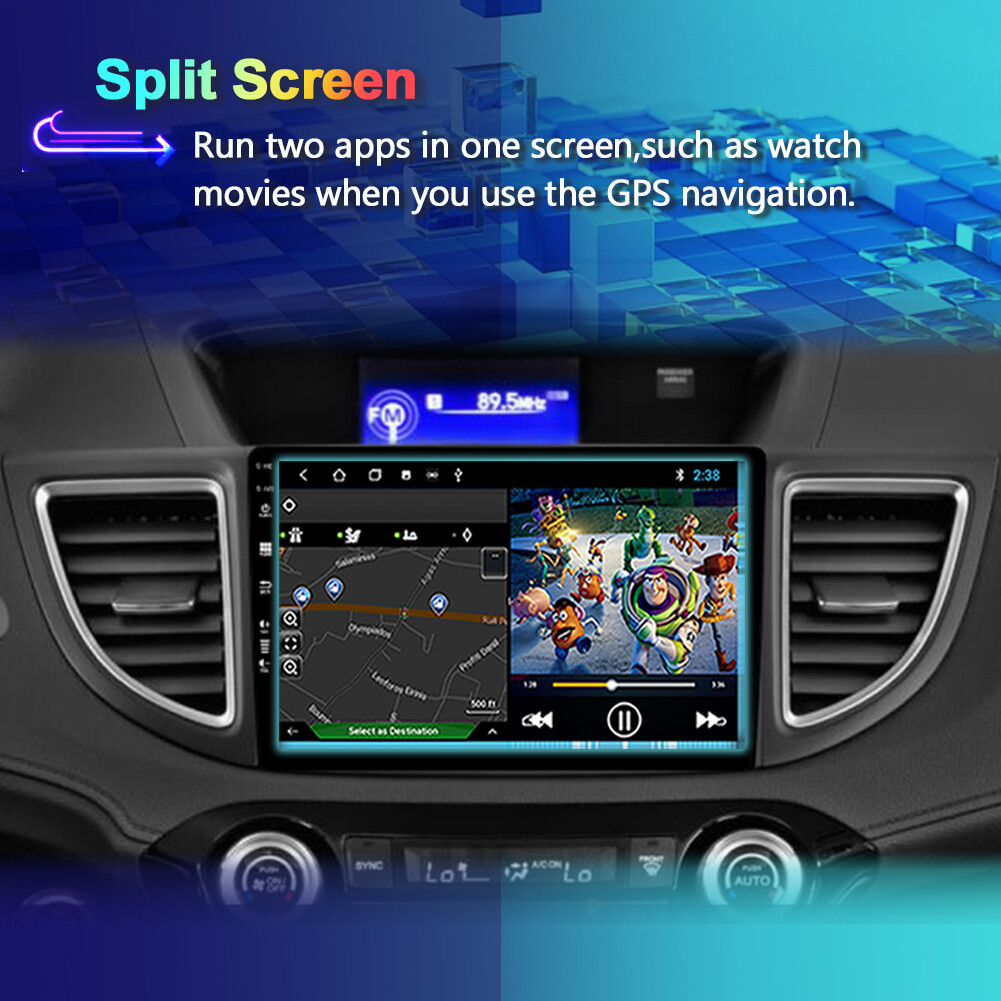 128GB Car Stereo CarPlay For Honda CRV 2012-2016 Navi GPS Android Head Unit DSP