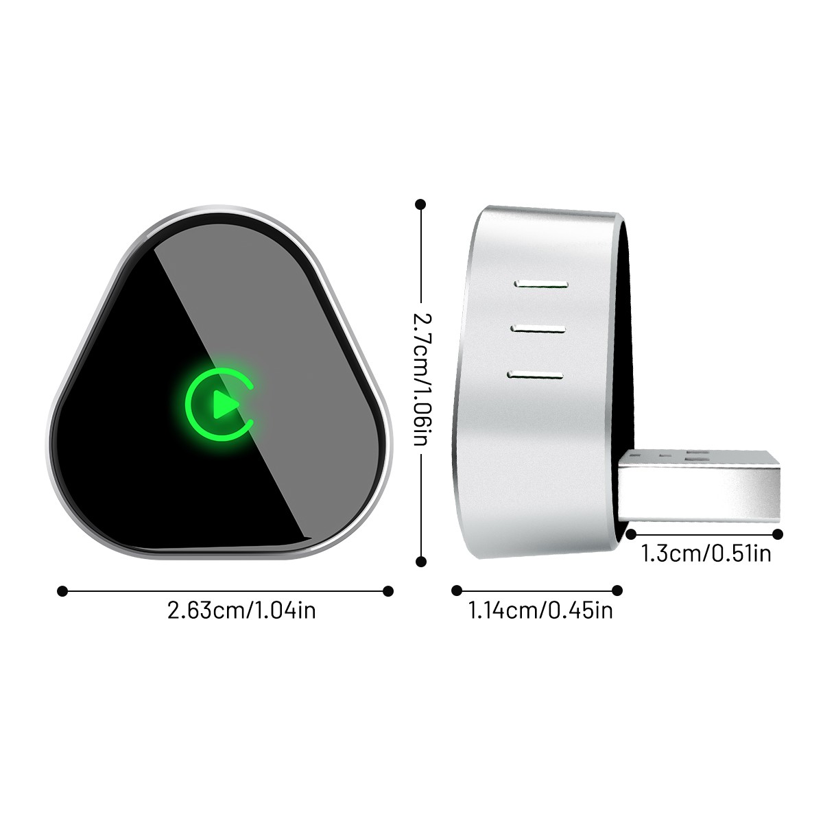 5G WIFI USB Wireless CarPlay Adapter For iPhone Android Auto Dongle Plug & Play