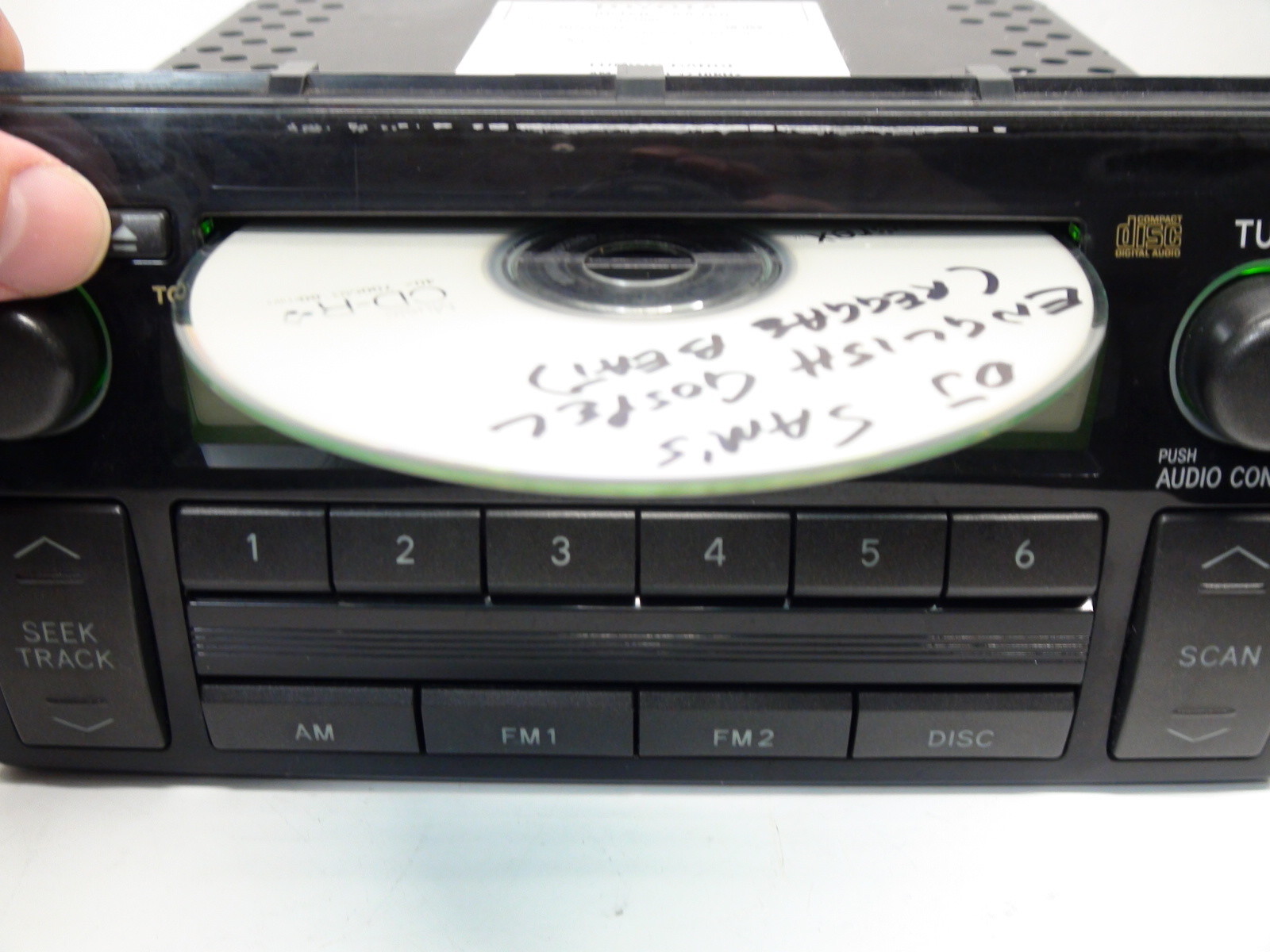 Toyota Camry 2005 2006 CD player base Fujitsu Ten none-JBL 16860 TESTED