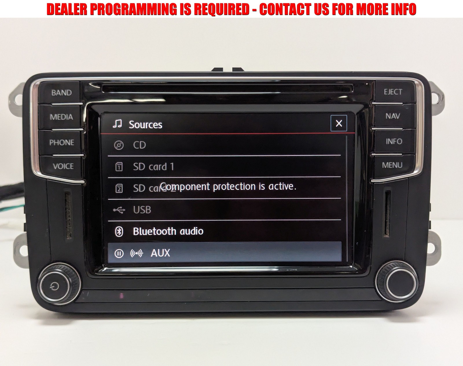 2016-2019 Volkswagen Jetta Passat Golf CC Tiguan Screen Navigation GPS Radio OEM