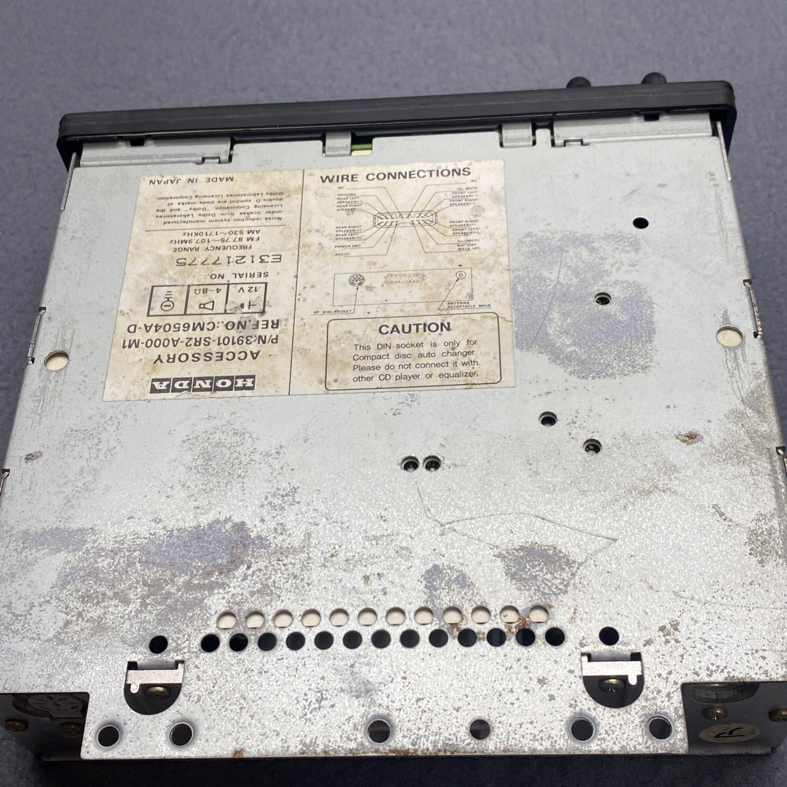 Honda Cassette Radio 39101-SR2-A000-M1 Car Audio CM6504N-D Original Part OEM
