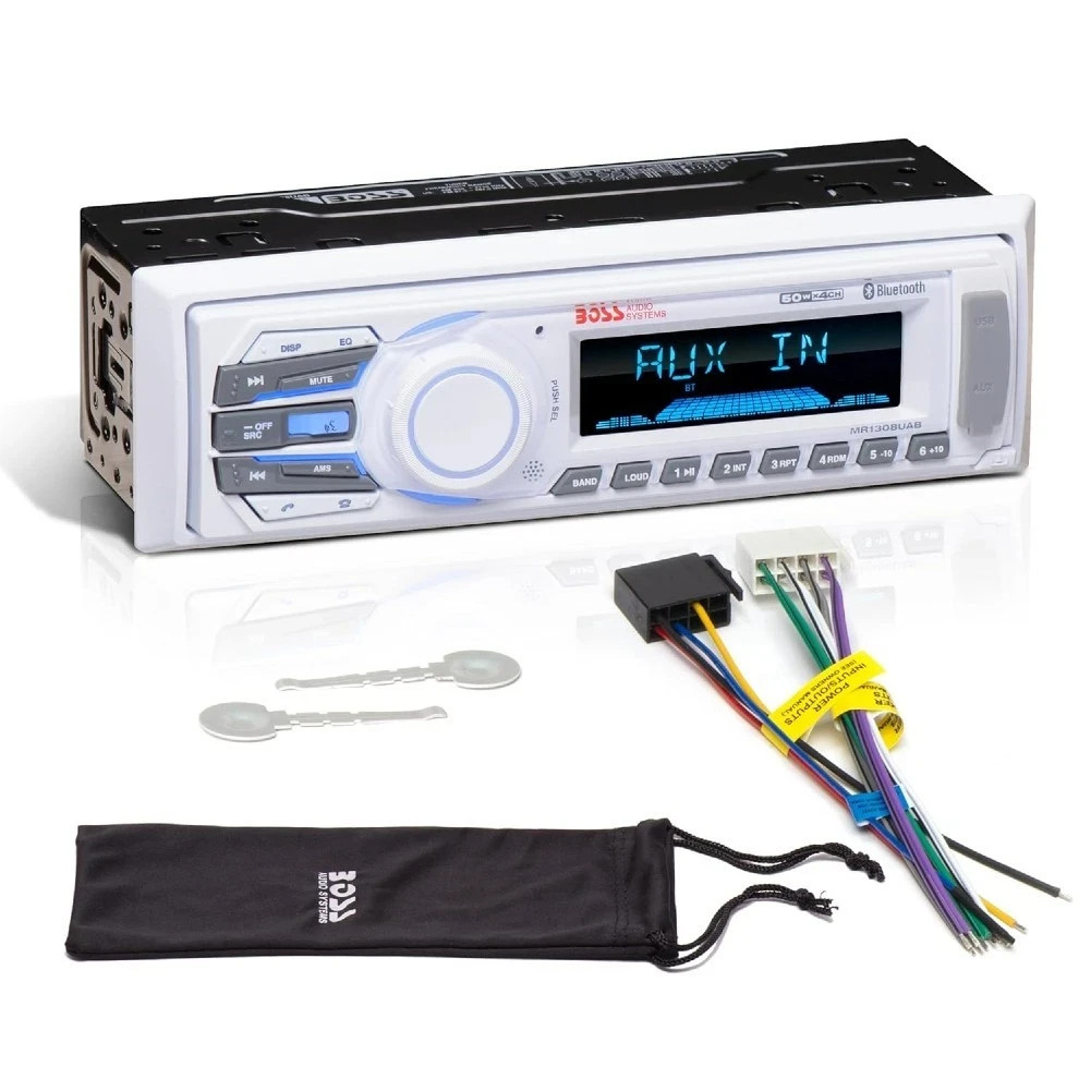 BOSS AUDIO SYSTEMS MR1308UAB 1 Din Digital Media Receiver USB MP3 Car Stereo