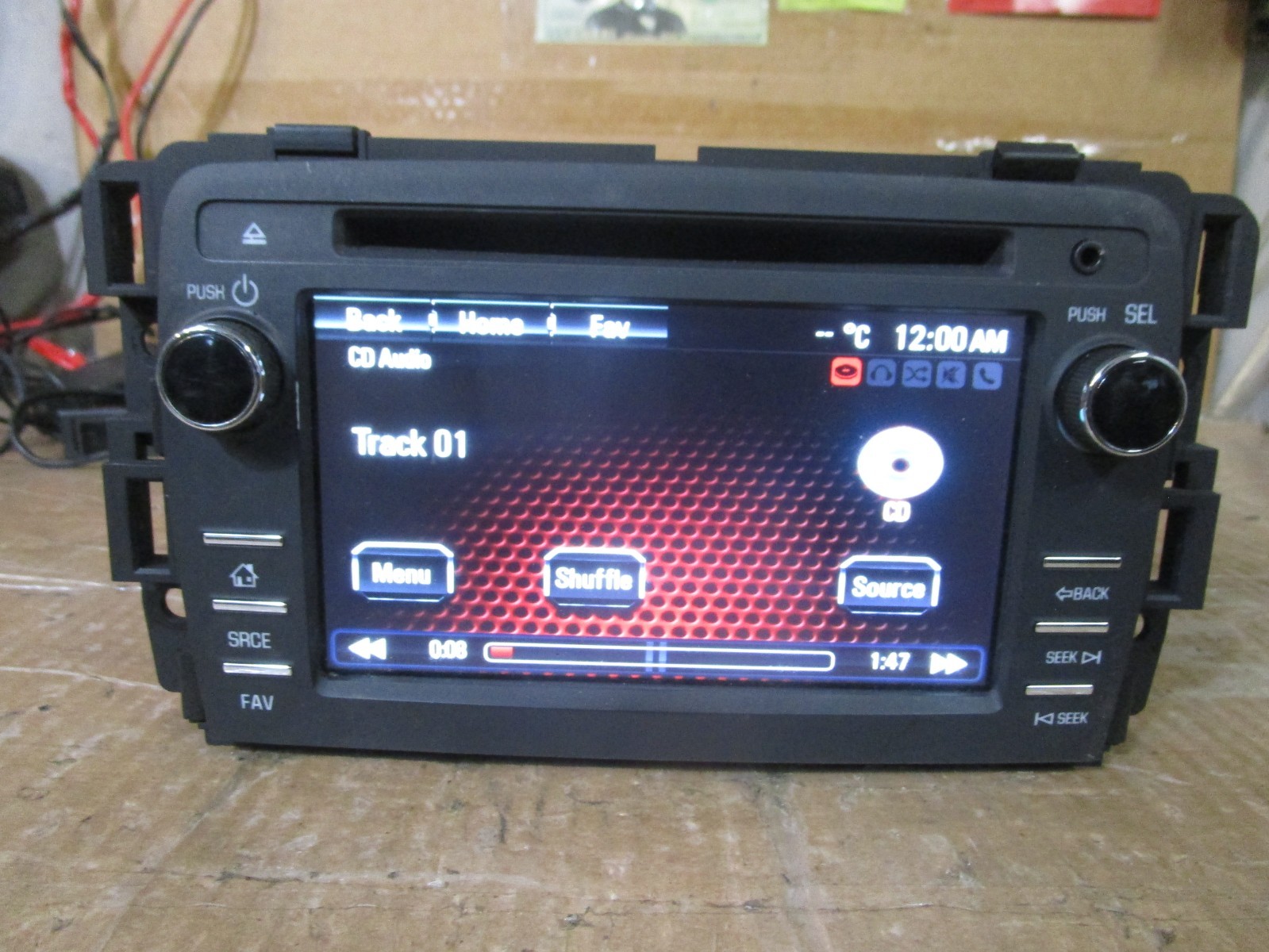13 14 GMC Acadia Radio Stereo CD Player Receiver Display Screen 23193681