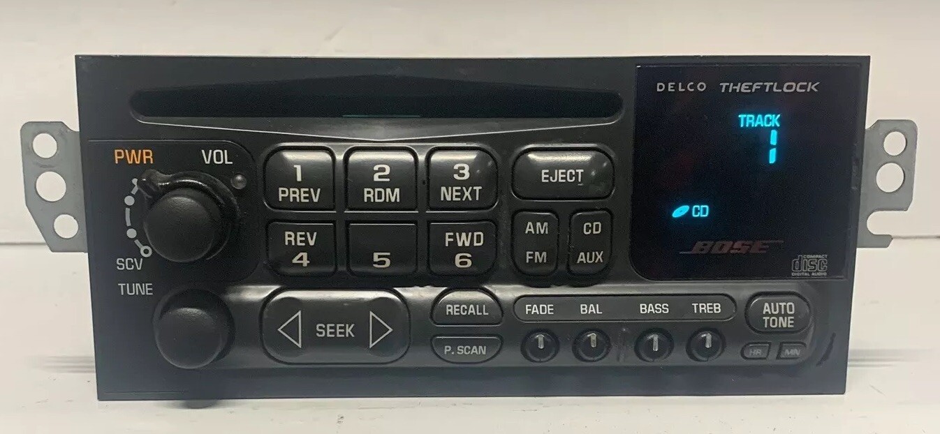 ✅96-02 Chevrolet Blazer S10 Bose AM FM CD Radio OEM STEREO 15766827 Full Lighted