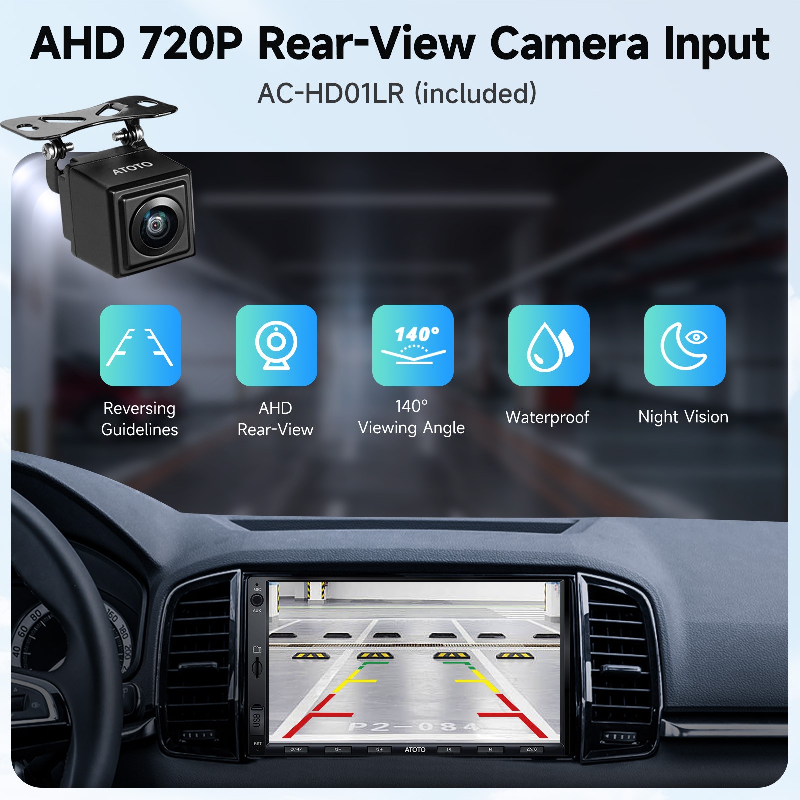 ATOTO F7XE Car Stereo 2DIN 7IN SiriusXM GPS Radios Wireless Android Auto CarPlay