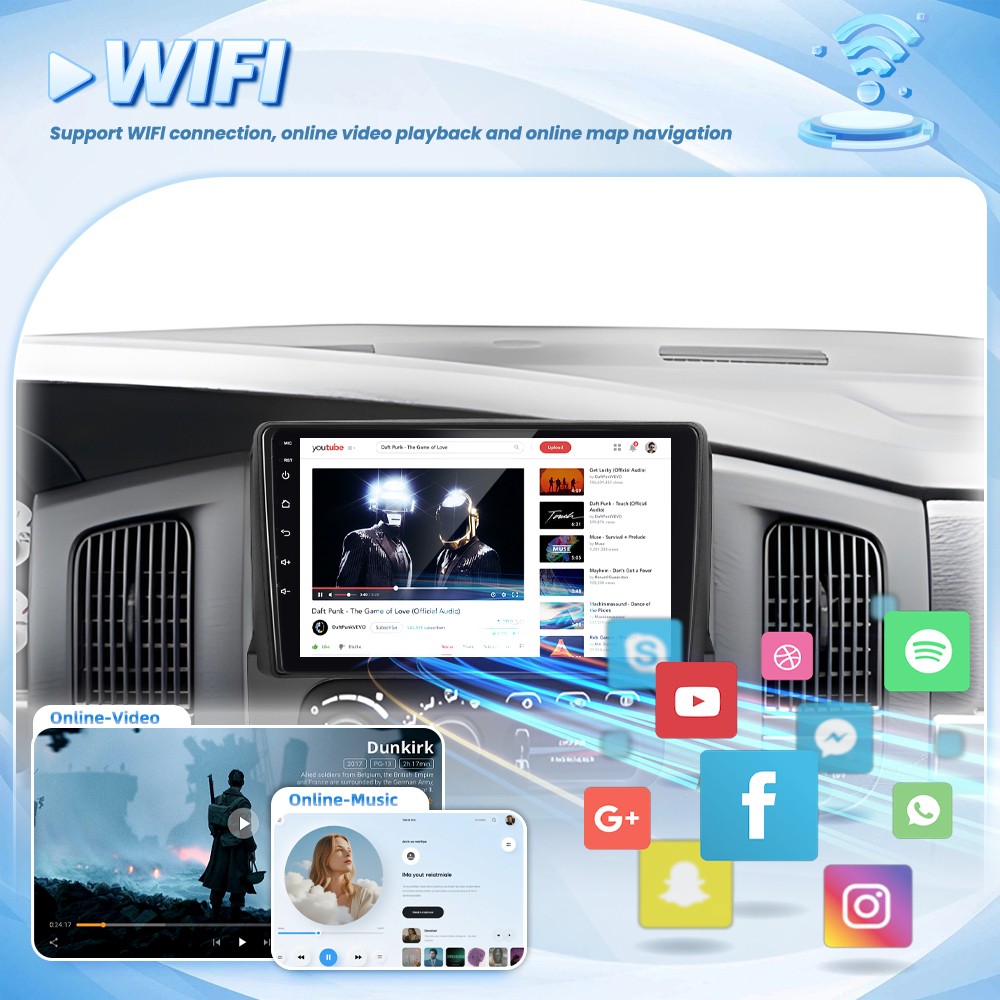 4+64GB For 2002-2005 Dodge Ram 1500 2500 3500 Android15 CarPlay Car Stereo Radio