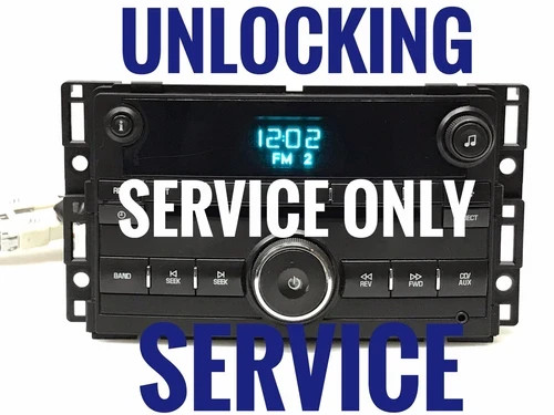 UNLOCKING SERVICE FOR GMC Sierra CHEVY Silverado Suburban Radio
