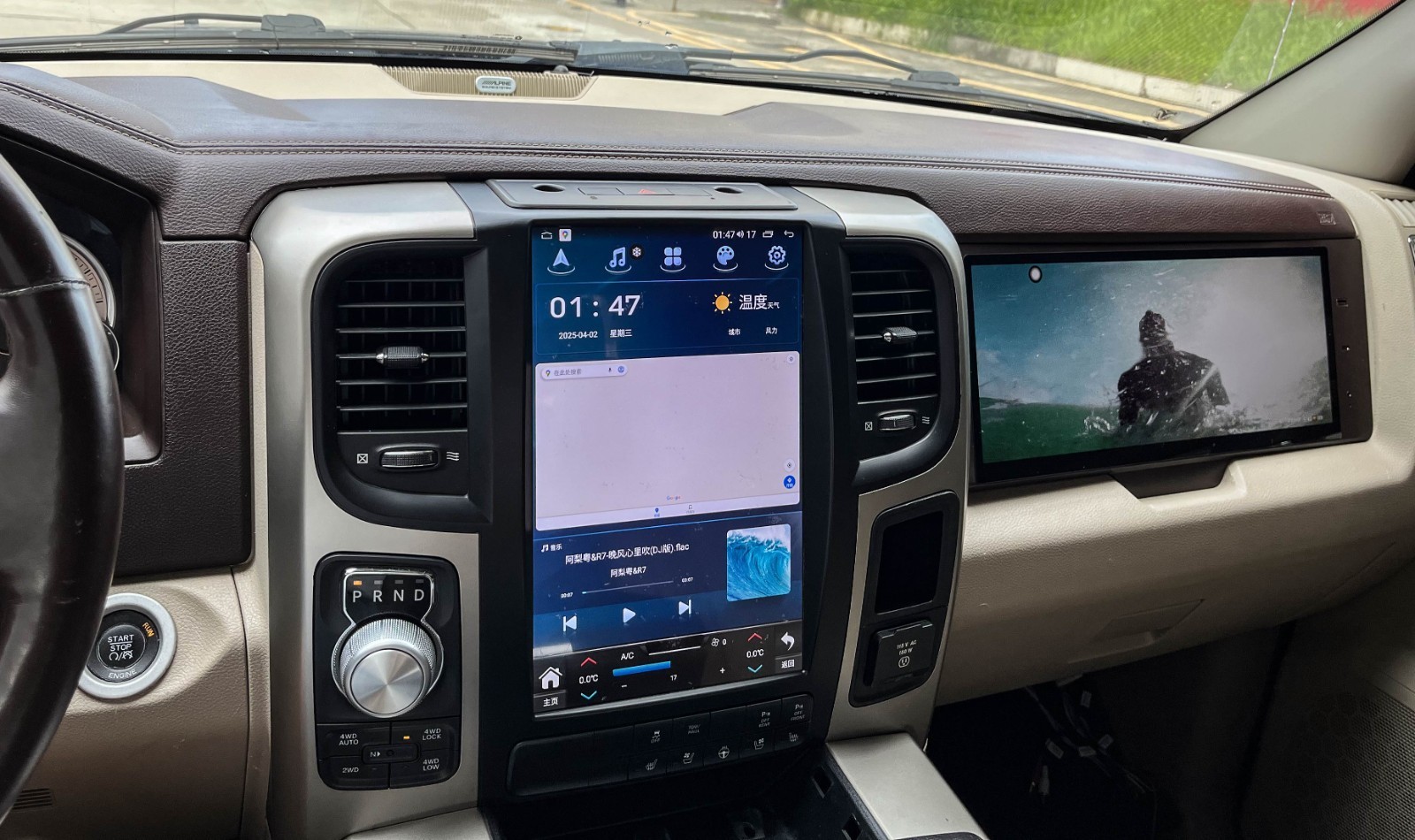 13 inch Android Car Stereo Radio Carplay GPS Head Unit For Dodge Ram 2014-2018