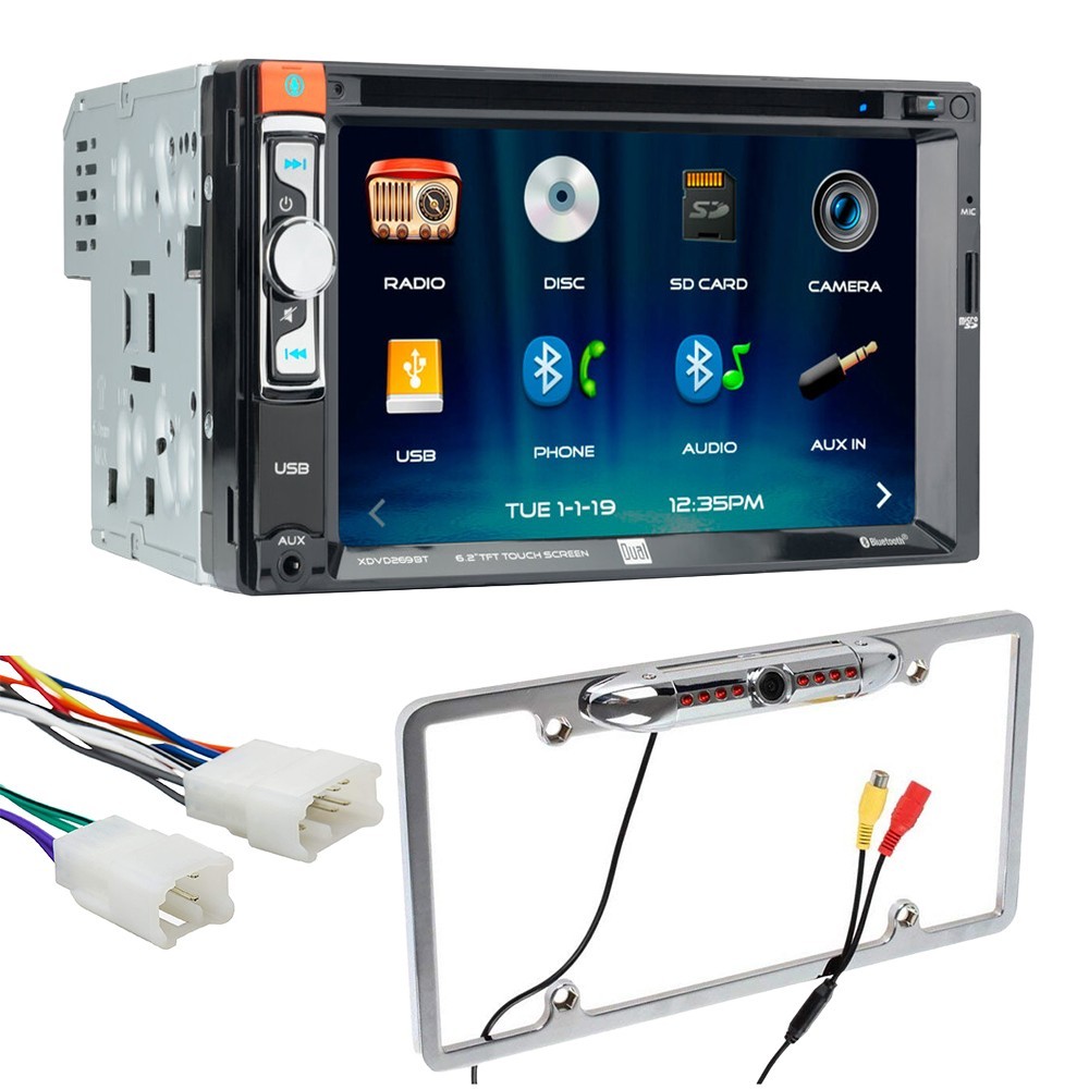 XDVD269BT 6.2″ CD/DVD Bluetooth AM/FM Car Stereo For 1995-2004 Toyota Tacoma