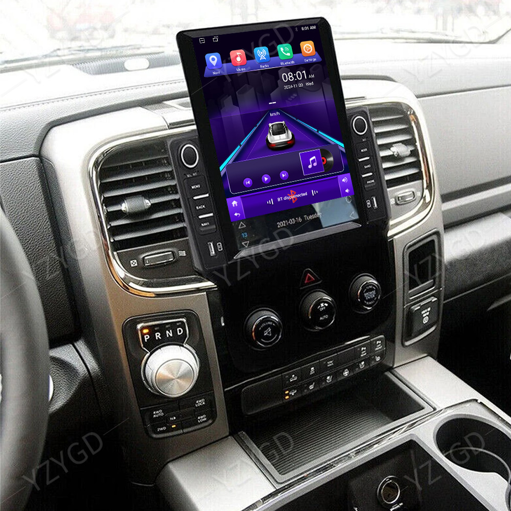 For Dodge Ram 1500 2500 3500 Car Radio Player Screen 2013-2018 Android CarPlay