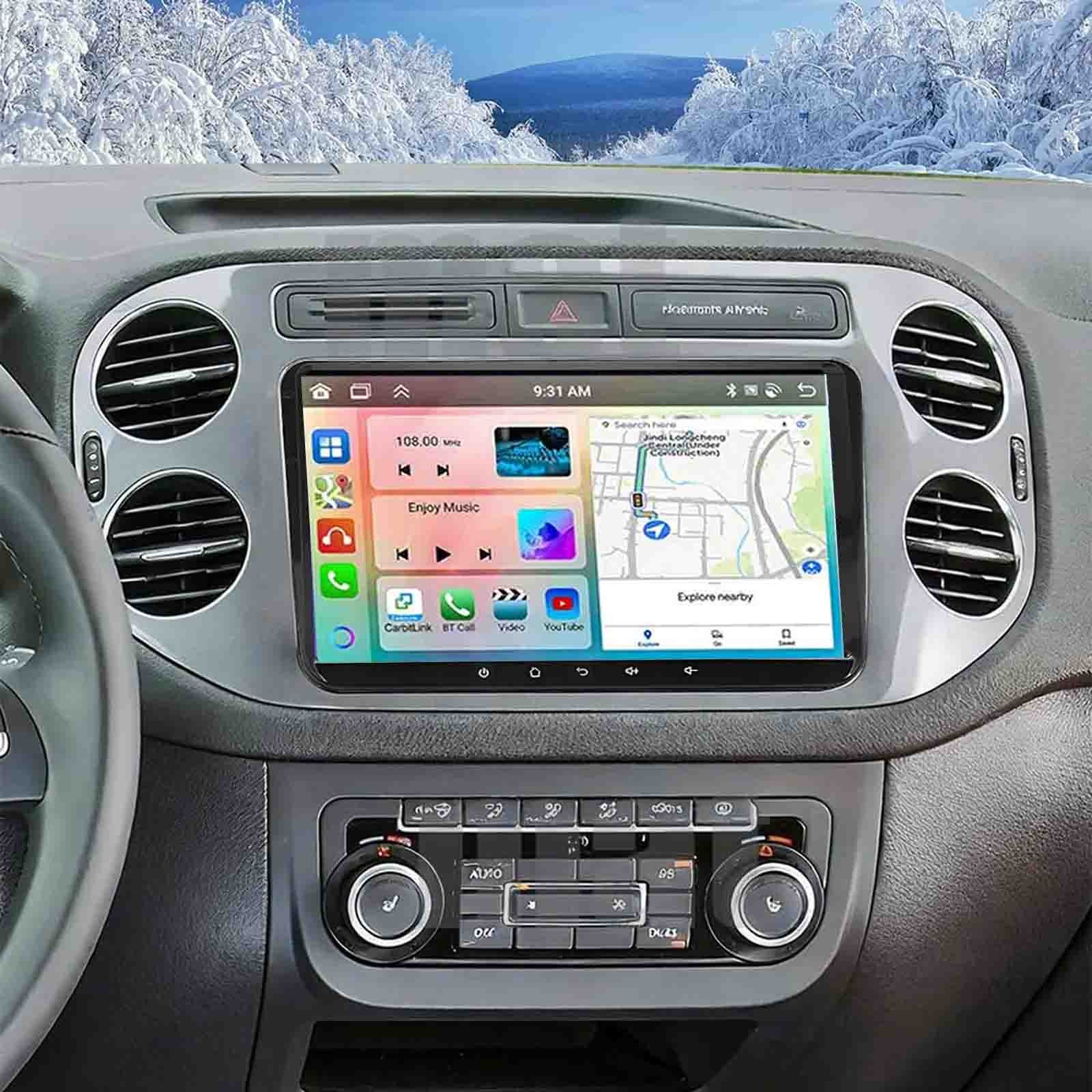 9in Car Stereo Radio For VW Rabbit 2006-2009 Android13 CarPlay GPS Navi FM/RDS