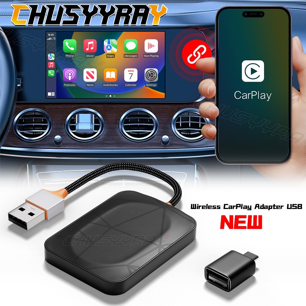 Wireless CarPlay Adapter USB Dongle For Acura TLX Sedan 4-Door 2018 2019-2024