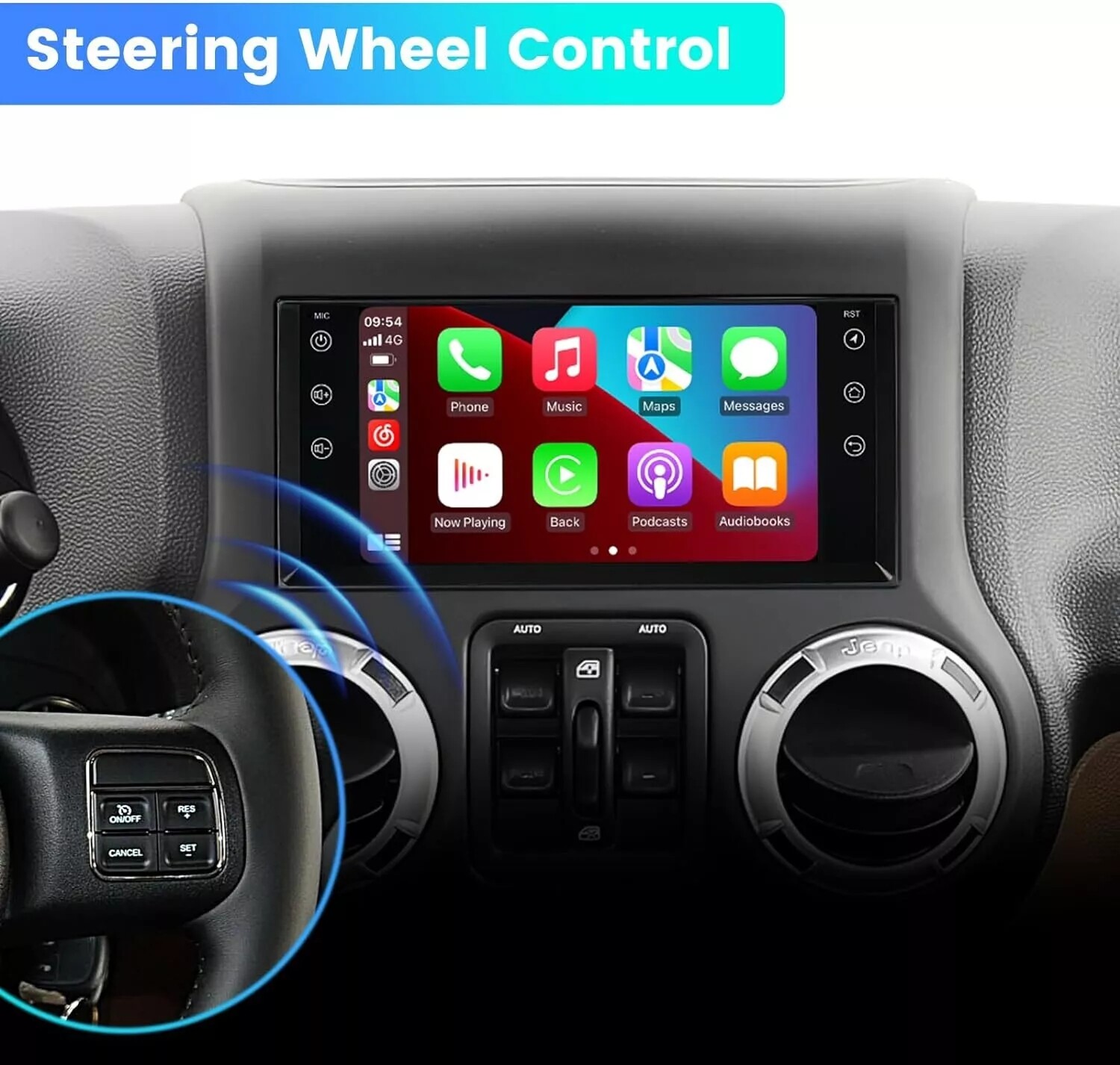 For 2011-2014 Chrysler 200 Apple CarPlay Android 13 Car Stereo Radio GPS SWC 32G