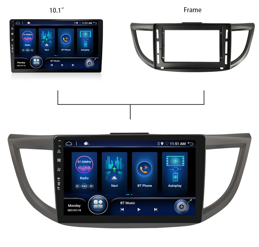 128GB Car Stereo CarPlay For Honda CRV 2012-2016 Navi GPS Android Head Unit DSP