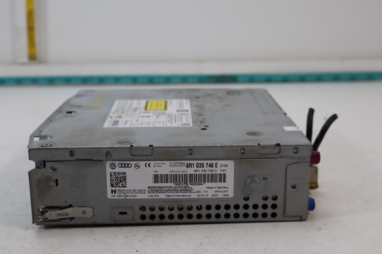 2013-2016 Audi Q5 CD DVD Audio Radio Multimedia Player Receiver 8R1035746E OEM