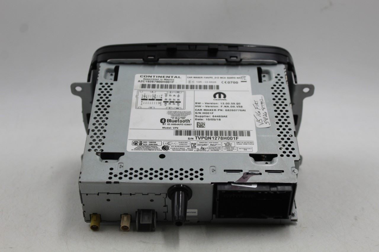 500 FIAT 2018 Audio Equipment Radio OEM #45783