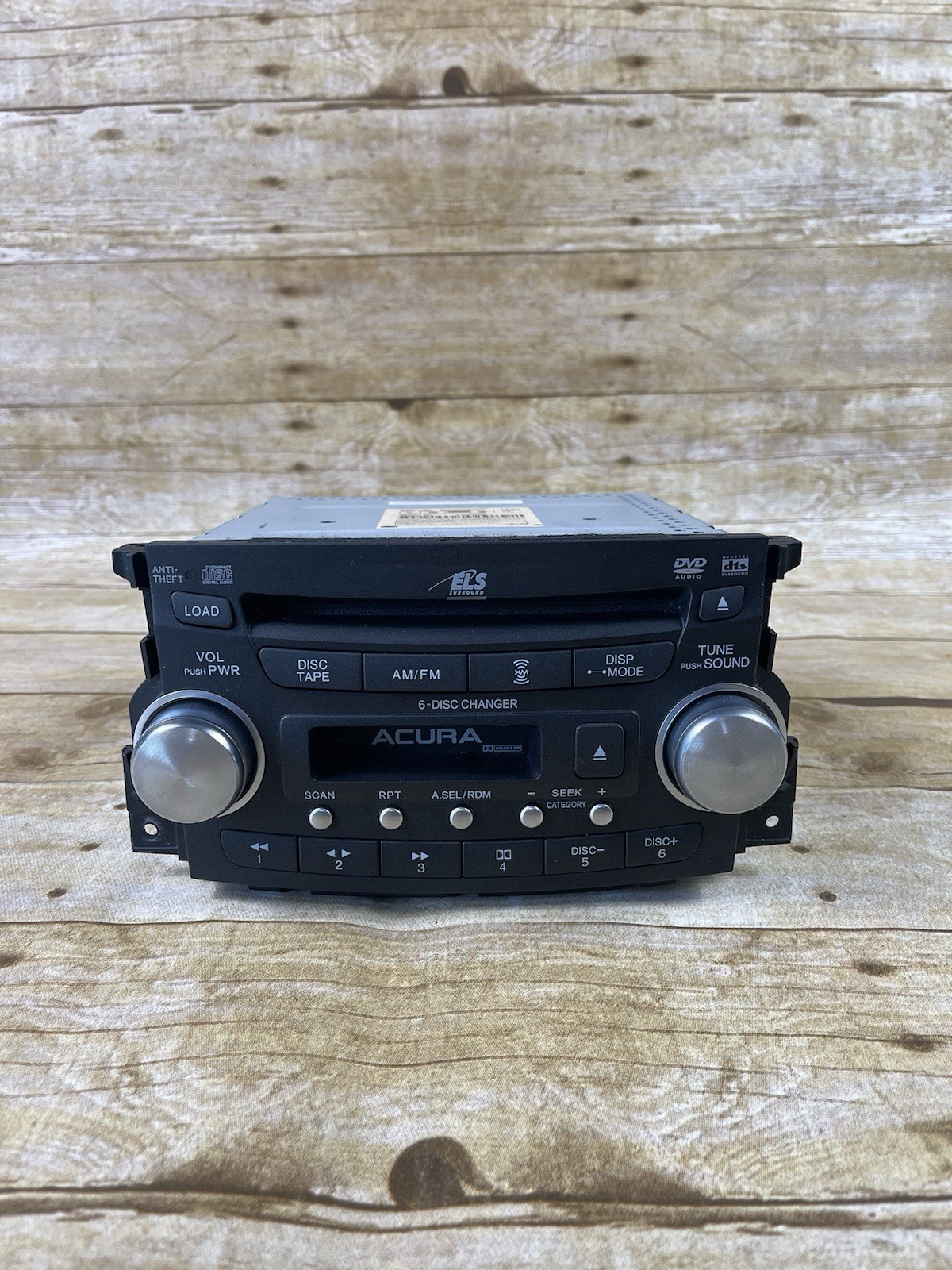 2004 Acura TL AM/FM,6CD/DVD, 39100-SEP-A000 – UNKNOWN if Code – AS IS