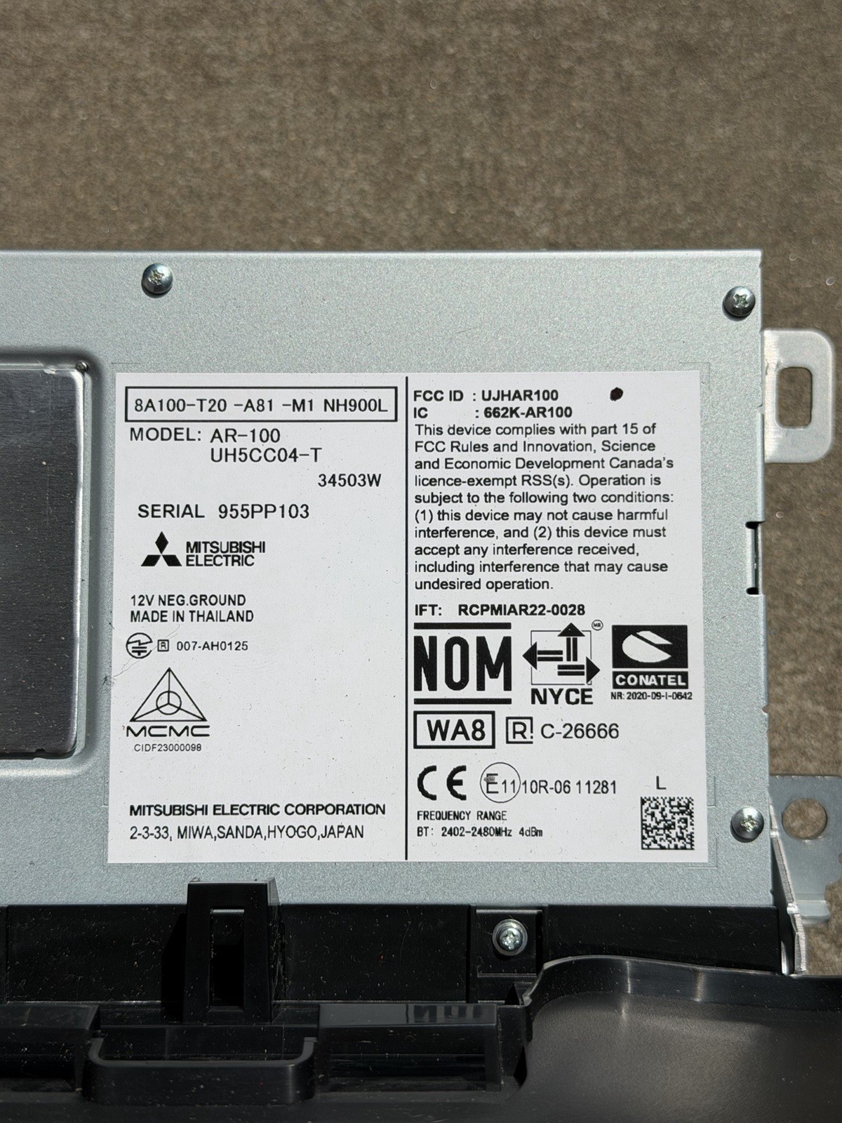 2022-2026 Honda Civic Infotainment Head Unit