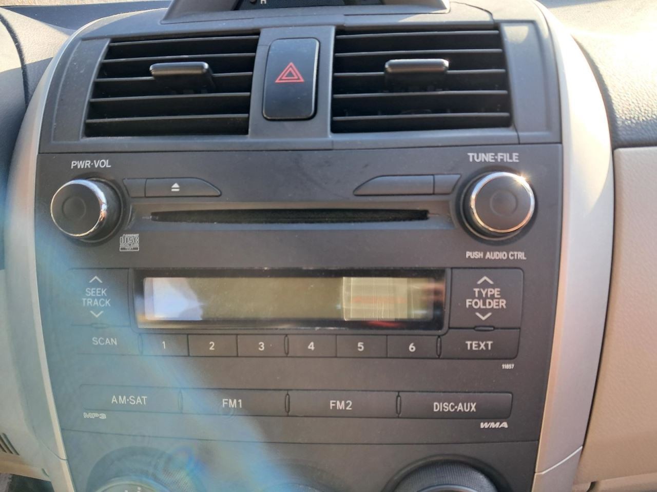 2012 Toyota Corolla Used Radio Display & Receiver OEM 638-52109 SED
