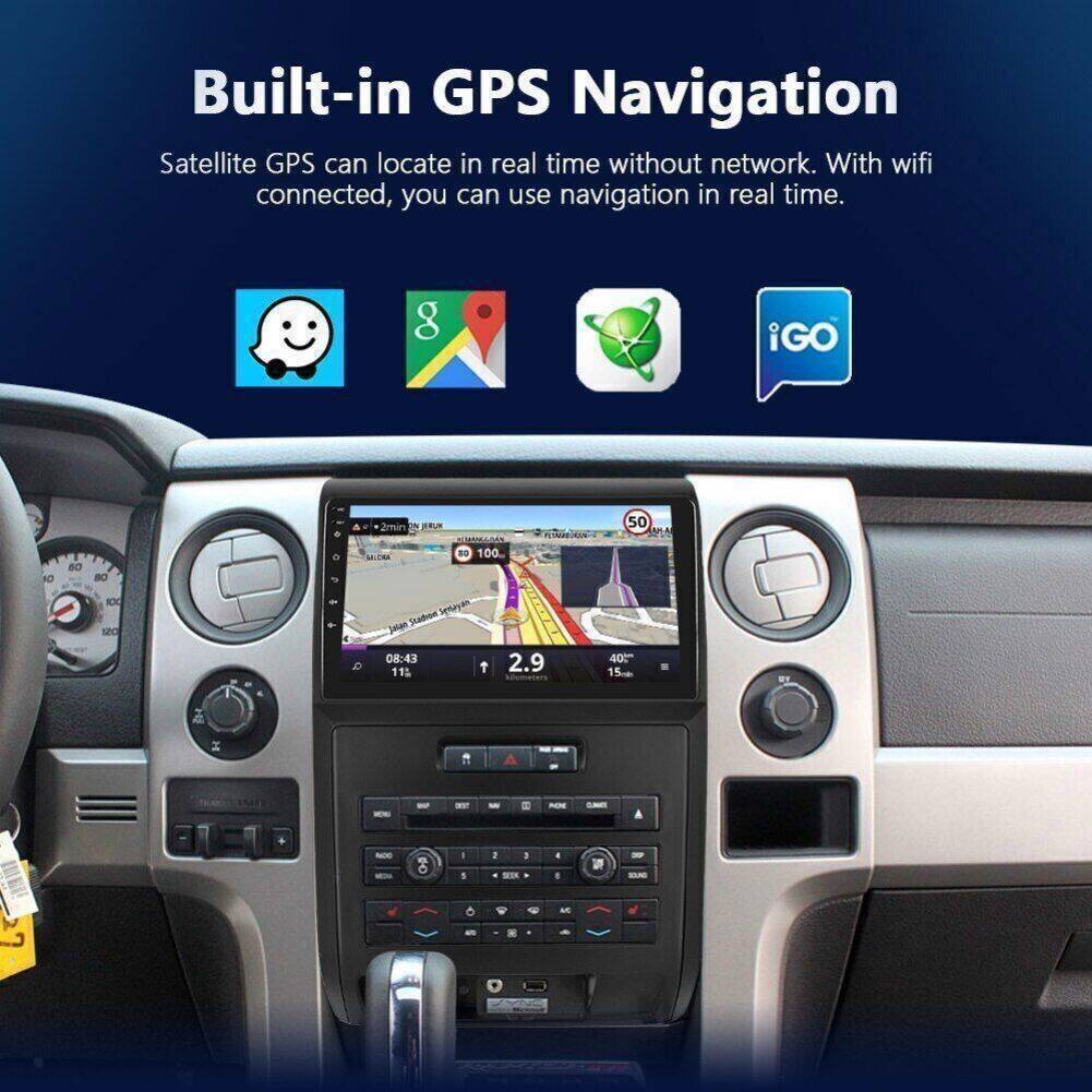 For Ford F-150 2009-2014 Wireless CarPlay Android 13.0 Car Stereo Radio GPS Wifi