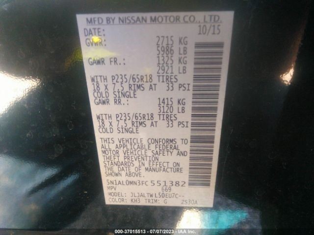 Audio Equipment Radio Receiver Hybrid Fits 15-16 INFINITI QX60 870900