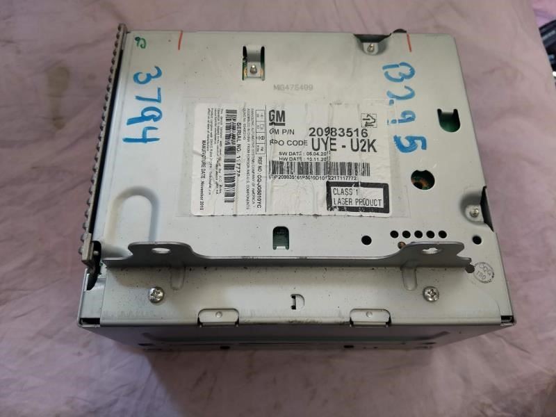 Radio Receiver AM-FM-XM-CD-MP3 Opt Uye Fits 11-12 CRUZE 459381
