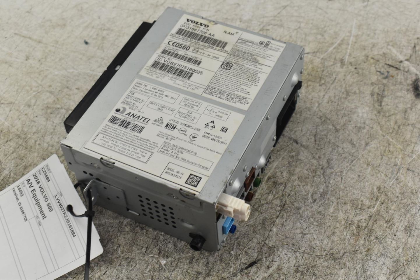 Audio Equipment Radio Receiver ID 31667706 Fits 18 VOLVO S60 3844789