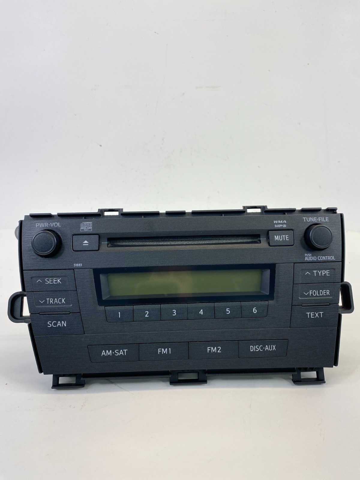 2010 2011 TOYOTA PRIUS RADIO RECEIVER CD DISC PLAYER MP3 WMA UNIT 8612047290 OEM