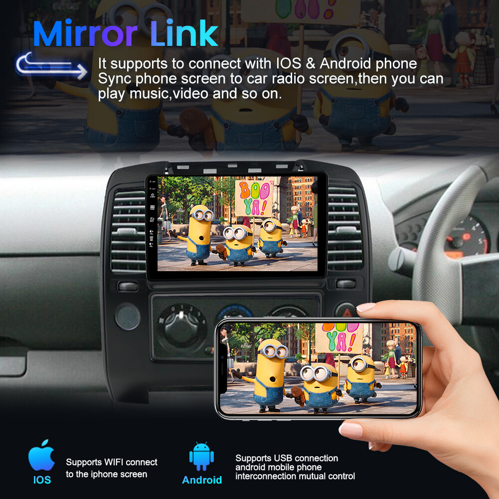 4GB+64GB Car Stereo Car Play For Nissan Navara D40 2005-2011 GPS AUX Android 14