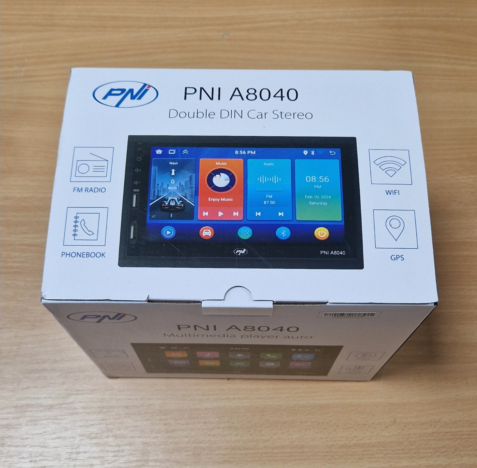 PNI A8040 Android 13 Car Stereo 2GB RAM 32GB ROM Auto Media Player