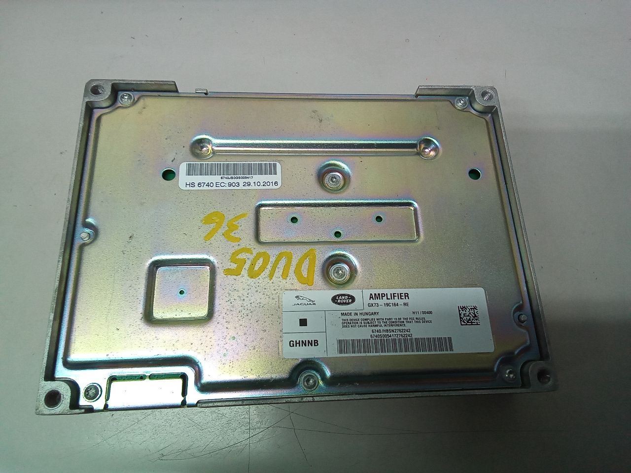Audio Equipment Radio Amplifier ID GX7319C164RF Fits 17-18 F-PACE 837506